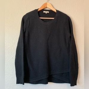 Large Madewell black knit sweater